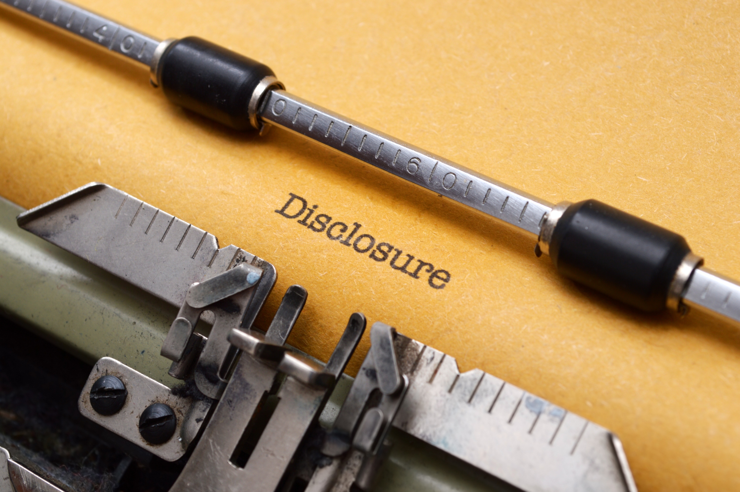 Disclosed information in Divorce